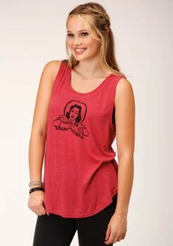 Roper Red Sleeveless Tee