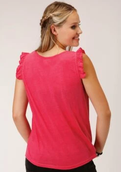 Roper Pink Jersey Knit Tee -Wearline Cloth Shop 0303705130471c