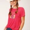 Roper Watermelon Pink Short Sleeve Tee