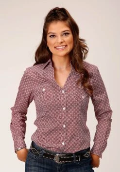 ROPER 01560 RED DIAMOND FOULARD