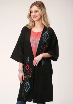 Roper Poly Short Sleeve Cardigan