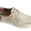 ROPER BEIGE CANVAS WITH FLAG HEEL