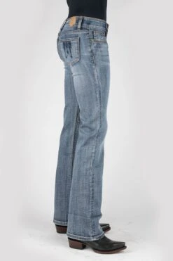 BLUE EMBROIDERY BACK PKT