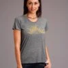 STETSON LADIES SHORT SLEEVE T-SHIRT