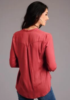 Stetson Cinnamon Brown Long Sleeve Blouse -Wearline Cloth Shop 1105005656023c