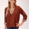Stetson Lyocel Twill Pull Over Blouse