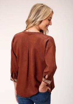 Stetson Lyocel Twill Pull Over Blouse -Wearline Cloth Shop 1105005656034c