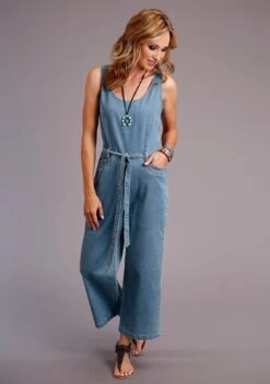 Wearline Cloth Shop 28 Stetson Tencel Denim Tank Style Jump Suit