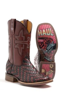 Tin Haul "Red Revolver" Square Toe Boot