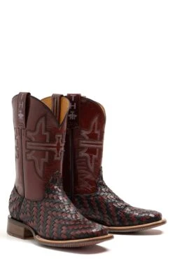 Tin Haul "Red Revolver" Square Toe Boot 5 Tin Haul "Red Revolver" Square Toe Boot -Wearline Cloth Shop 1402100071440c