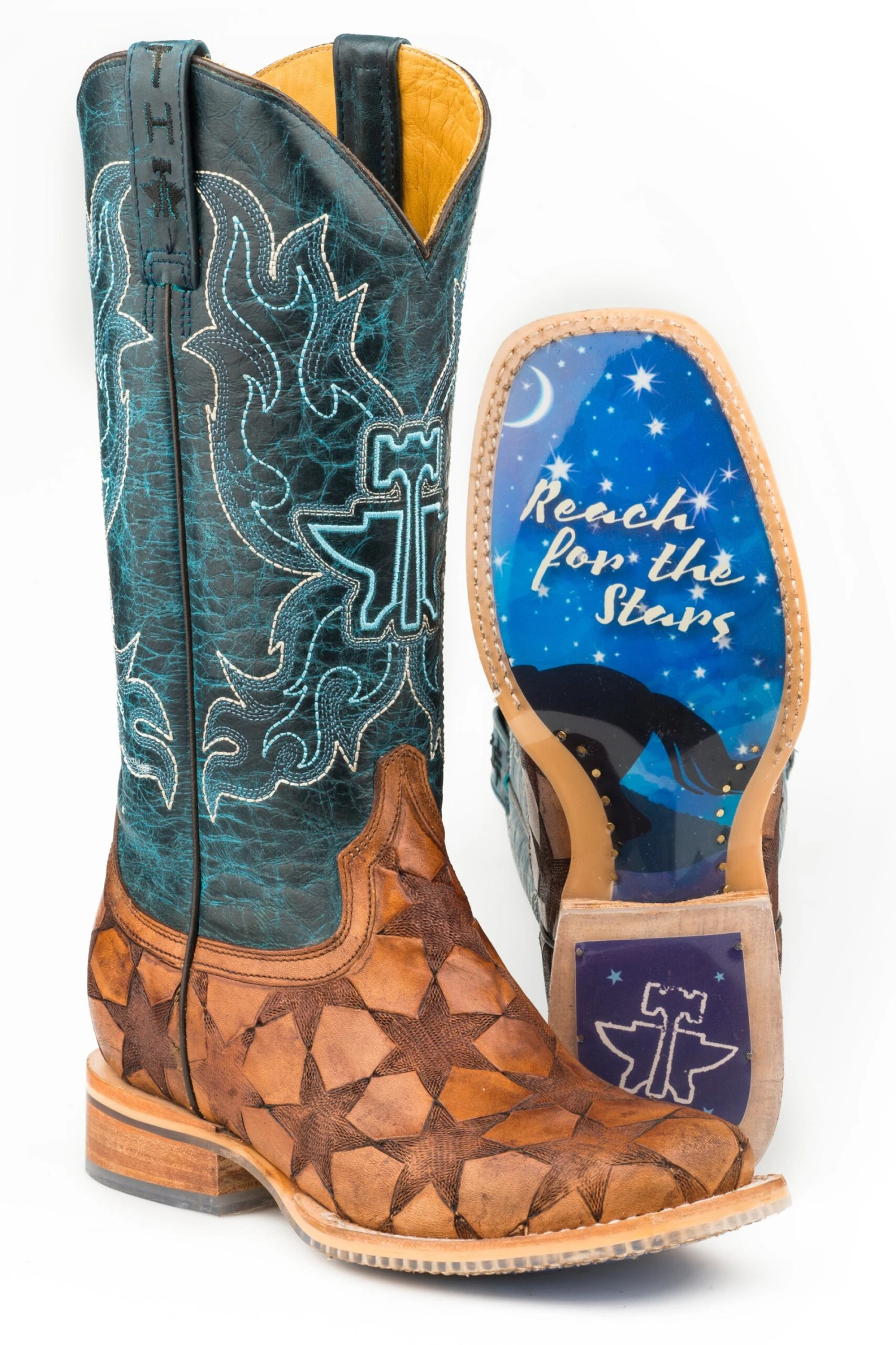 Tin Haul "Wish Upon A Star" Square Toe Boot 1 Tin Haul "Wish Upon A Star" Square Toe Boot
